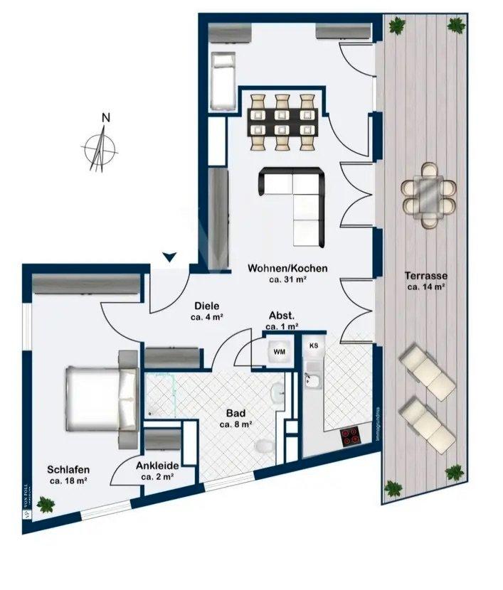 Thumbnail-Drei-Zimmer-Dachgeschosswohnung in Blankenfelde-Mahlow