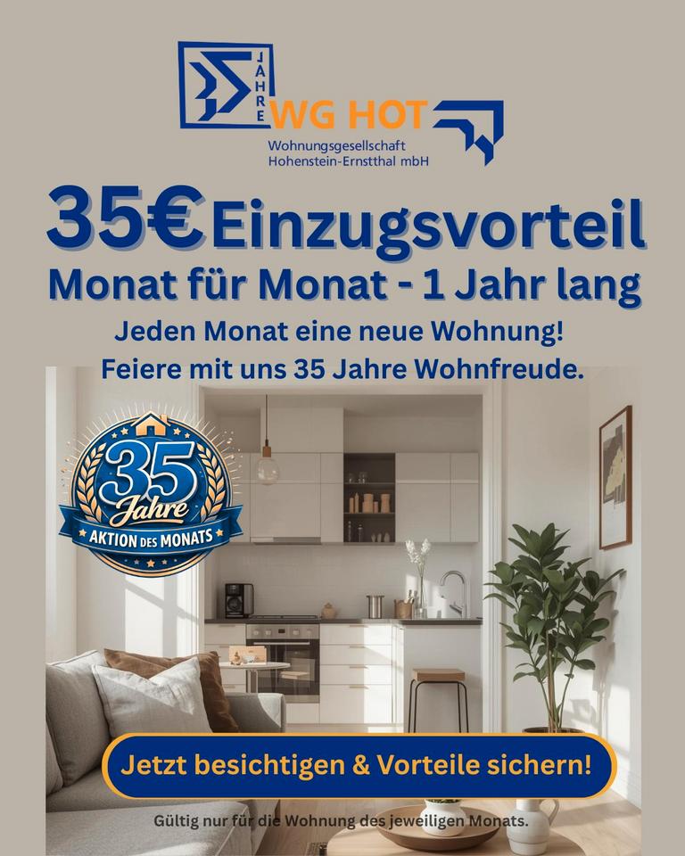 Thumbnail-Moderne sanierte Altbau-Wohnung mit Einbauküche, 2-Zimmer in Wüstenbrand