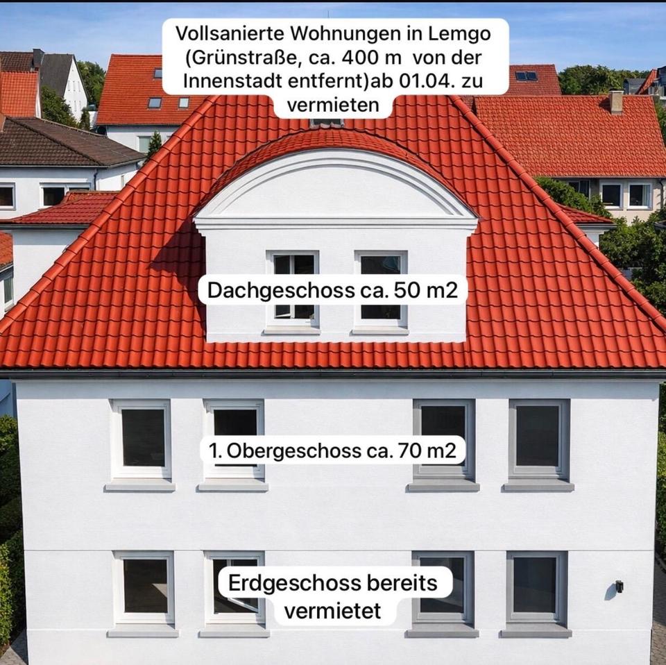 Thumbnail-Kernsanierte Dachgeschosswohnung in zentraler Lage von Lemgo