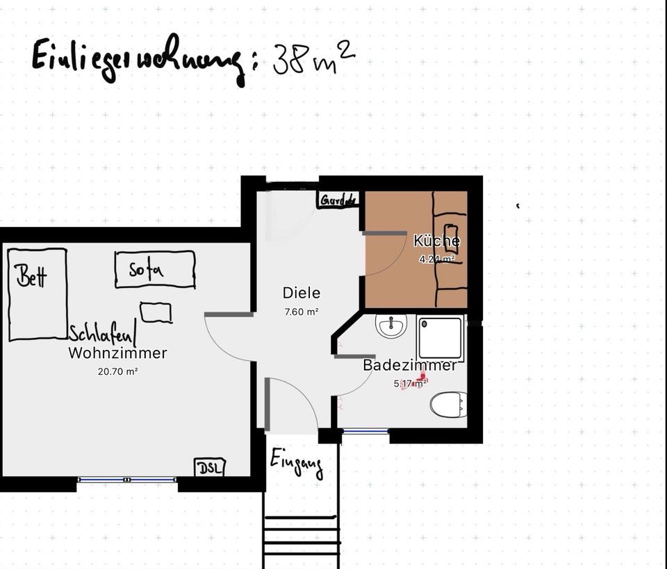 Thumbnail-Appartment Einliegerwohnung nähe Airbus an Wochenendheimfahrer