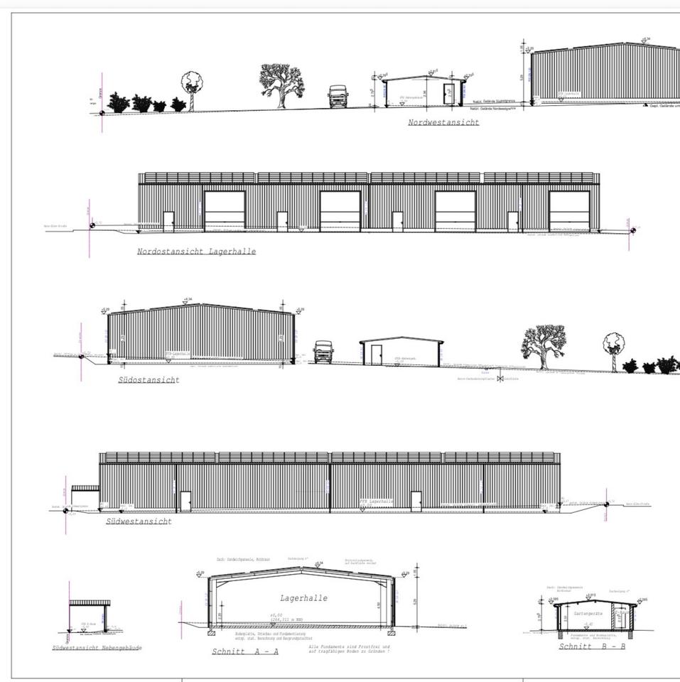 Thumbnail-1000qm Halle Lagerhalle Gewerbehalle Gewerbefläche zu vermieten