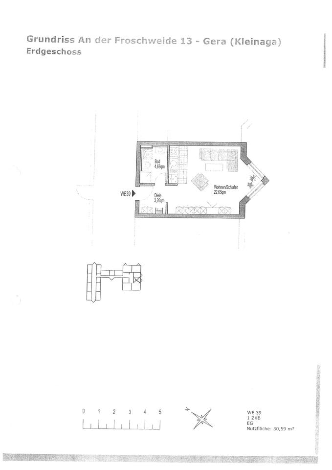 Thumbnail-1-Zimmerwohnung in Gera Kleinaga am See