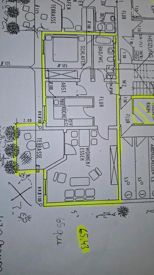 Thumbnail-2 Zimmer Wohnung ca. 66 qm Thonberg Weissenbrunn