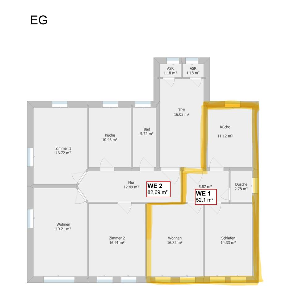 Thumbnail-Erstbezug nach Kernsanierung – 2-Zimmer-Wohnung mit Einbauküche