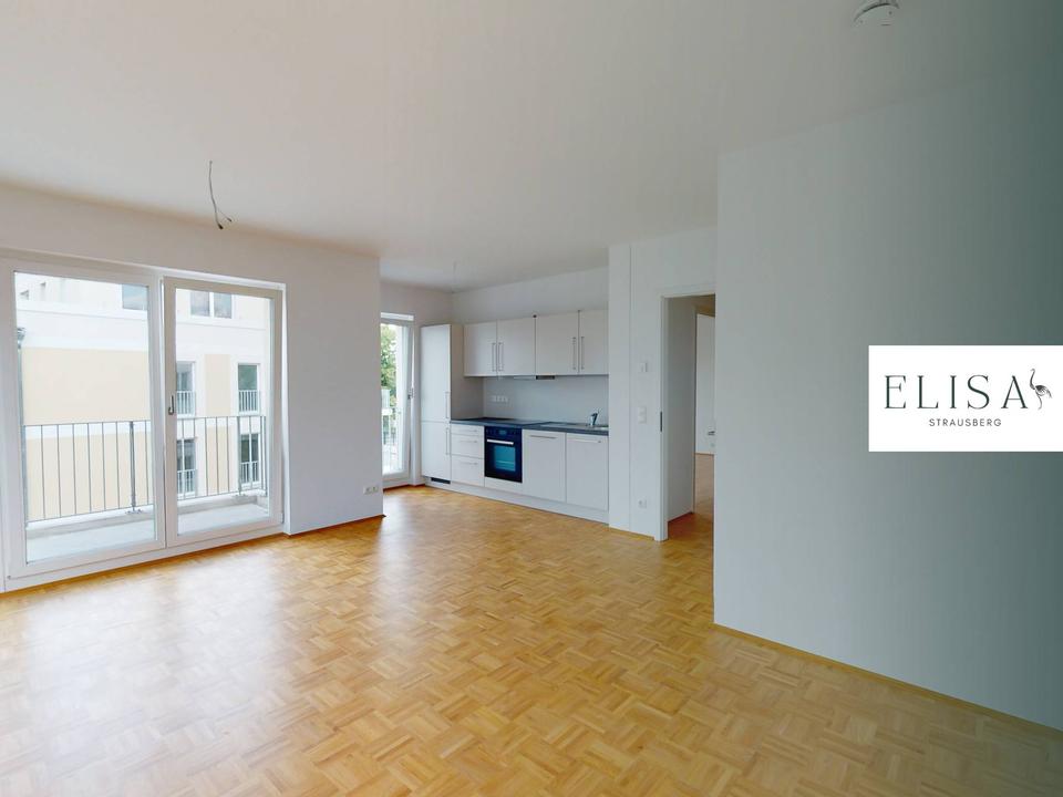 Thumbnail-Stilvolle 2-Zimmer-Wohnung in TOP LAGE mit geräumigem BALKON und EBK im Stadtquartier ELISA