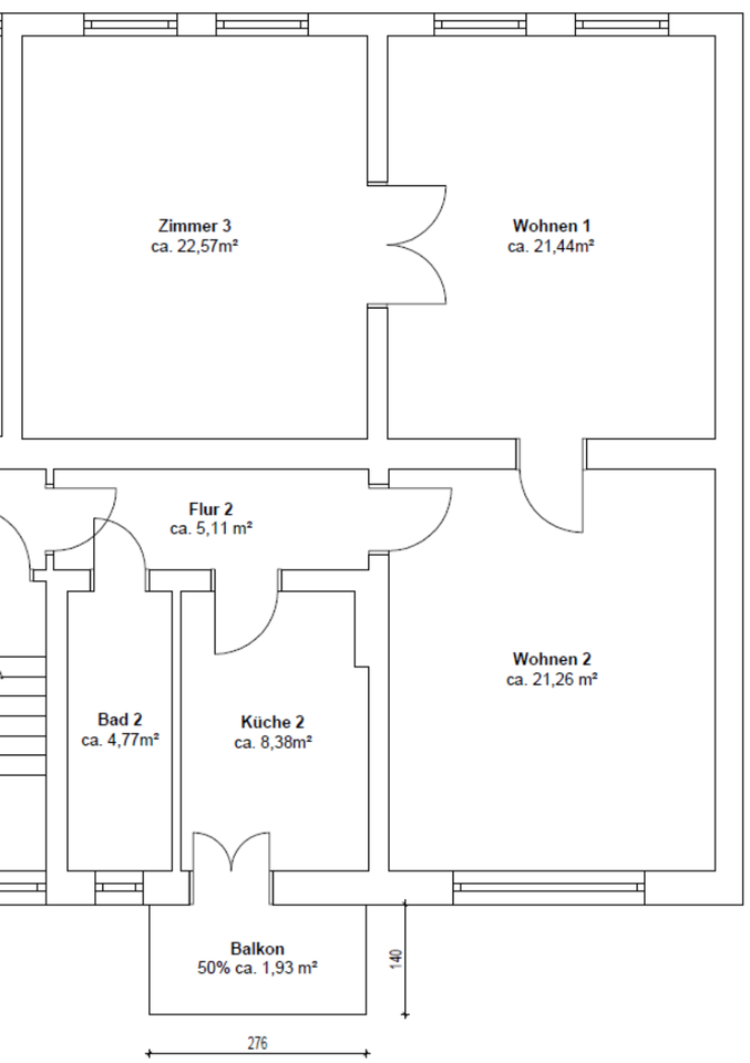 Thumbnail-3-Zimmer-Wohnung in Bad Freienwalde