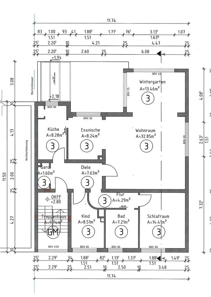 Thumbnail-3,5 Zimmer Wohnung in Essen Rüttenscheid