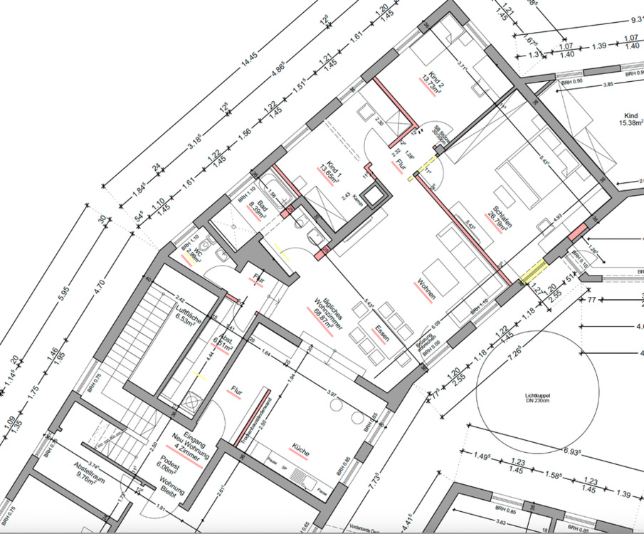Thumbnail-4 Zimmer Wohnung - Zentrale Lage - frisch saniert