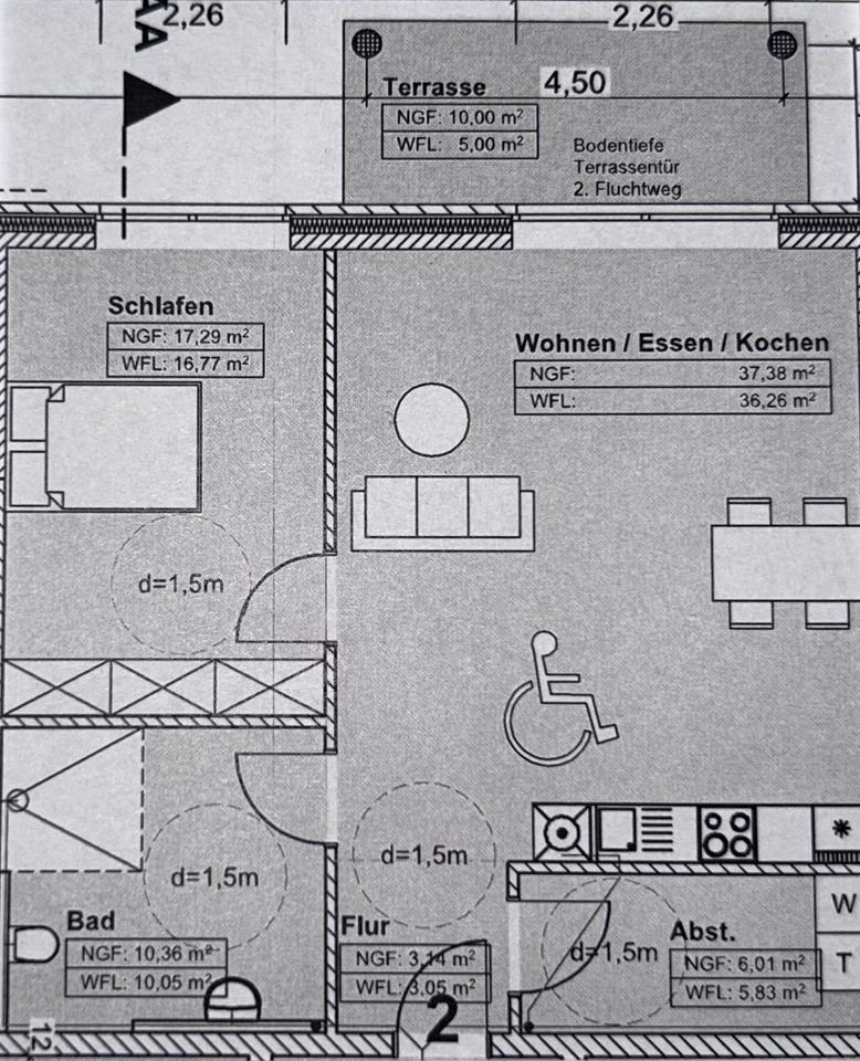 Thumbnail-Exklusive Neubauwohnung mit Terrasse am See 76,69 m²