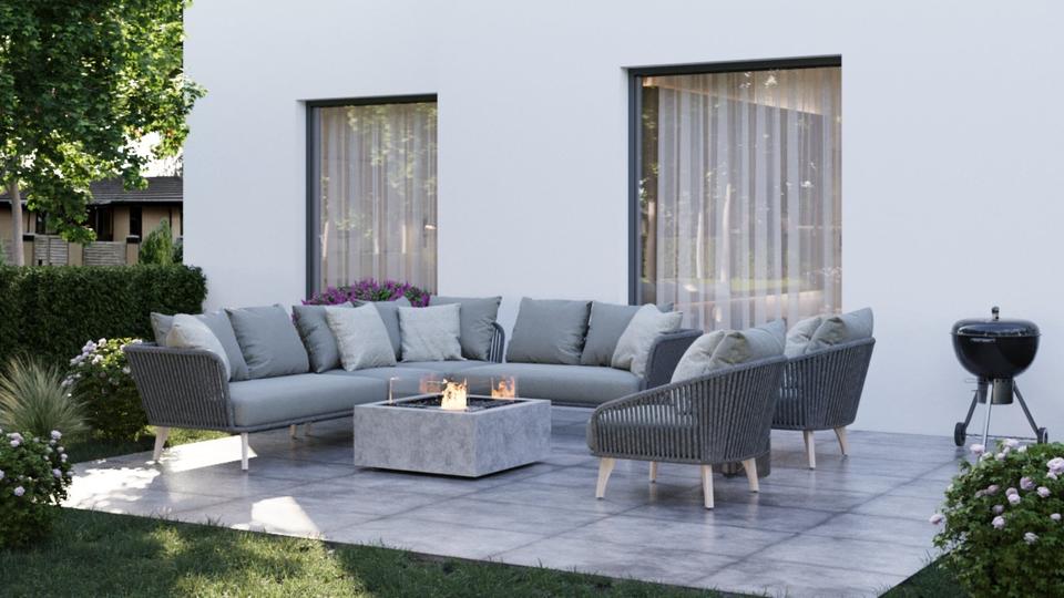 Thumbnail-Elegante 3-Zimmer-Neubauwohnung mit Garten