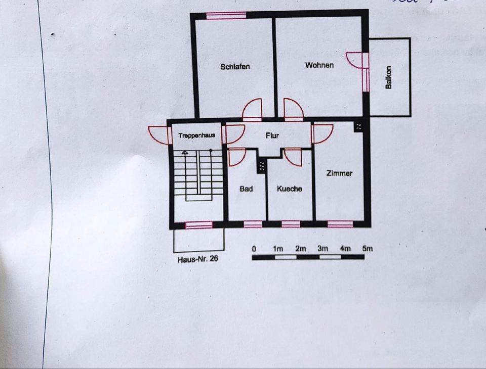 Thumbnail-Geräumige 3-Zimmer-Wohnung in Bleicherode zu vermieten