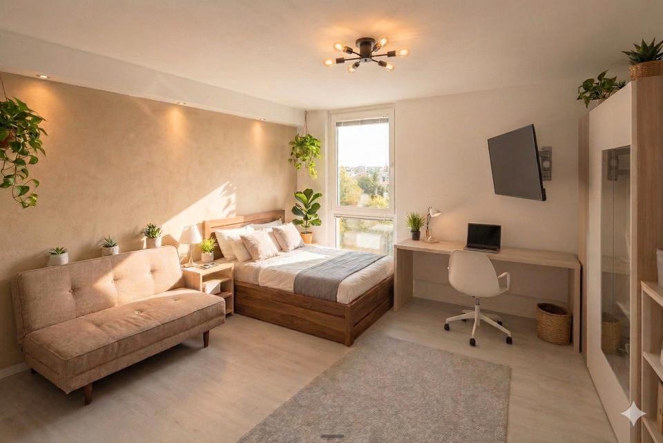Thumbnail-Modernes, sonniges Zimmer in entspannter 4-Zimmer-Wohnung