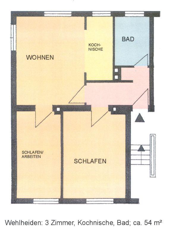 Thumbnail-Gemütliche 3-Zimmer-Wohnung im Erdgeschoss