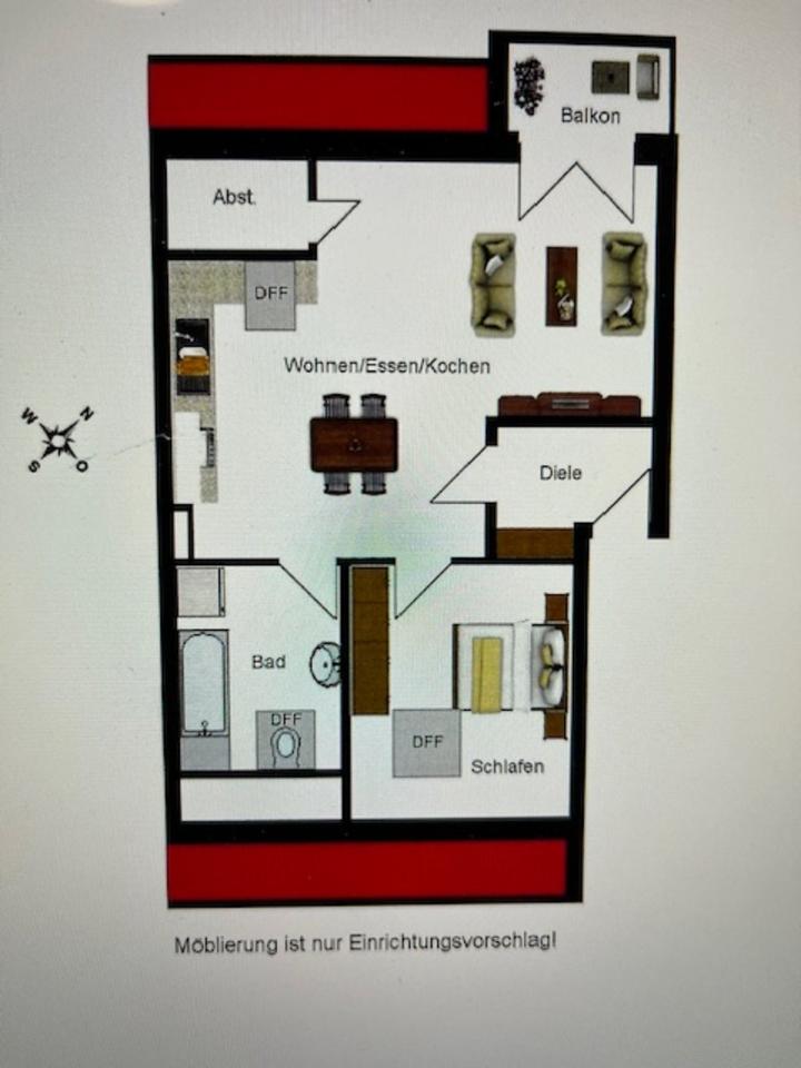 Thumbnail-2 Zimmer-Wohnung zu vermieten