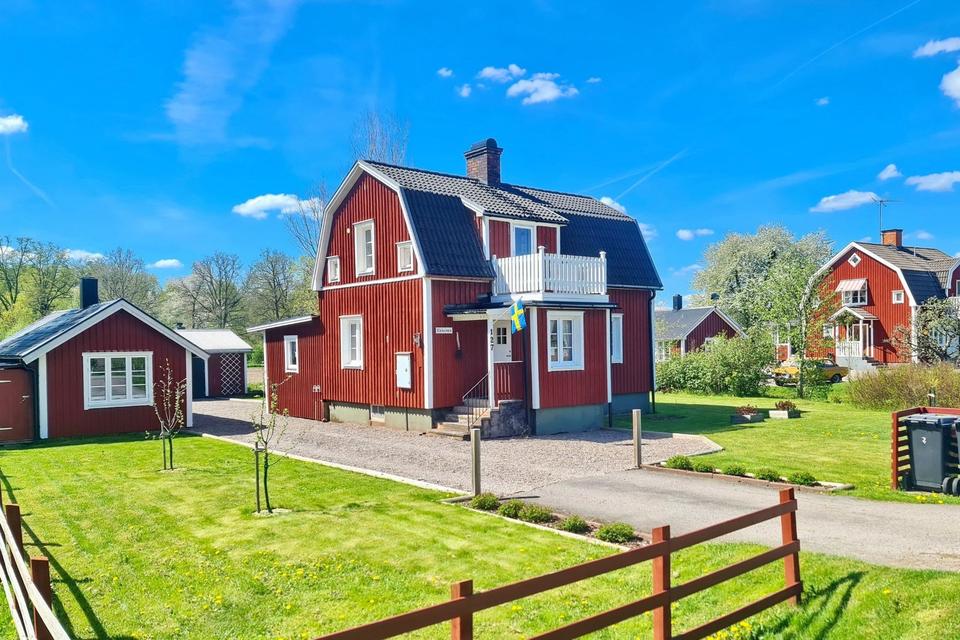 Thumbnail-Rot-weißes Schwedenhaus „Haus Ekhamra“ ☀️Småland, Schweden