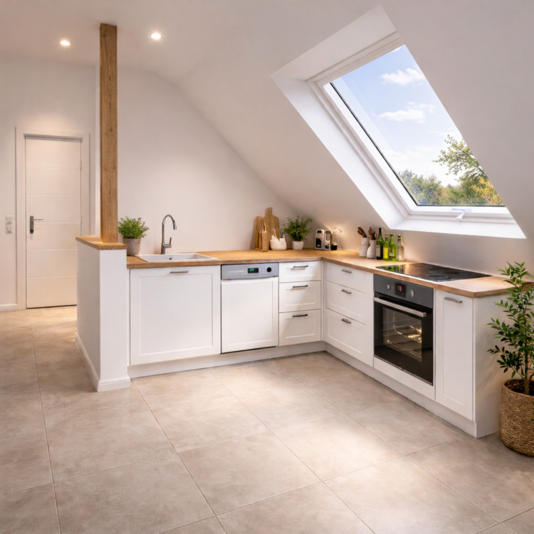 Thumbnail-Moderne 2-Zimmer-DG Wohnung mit Fußbodenheizung & Blick ins Grüne