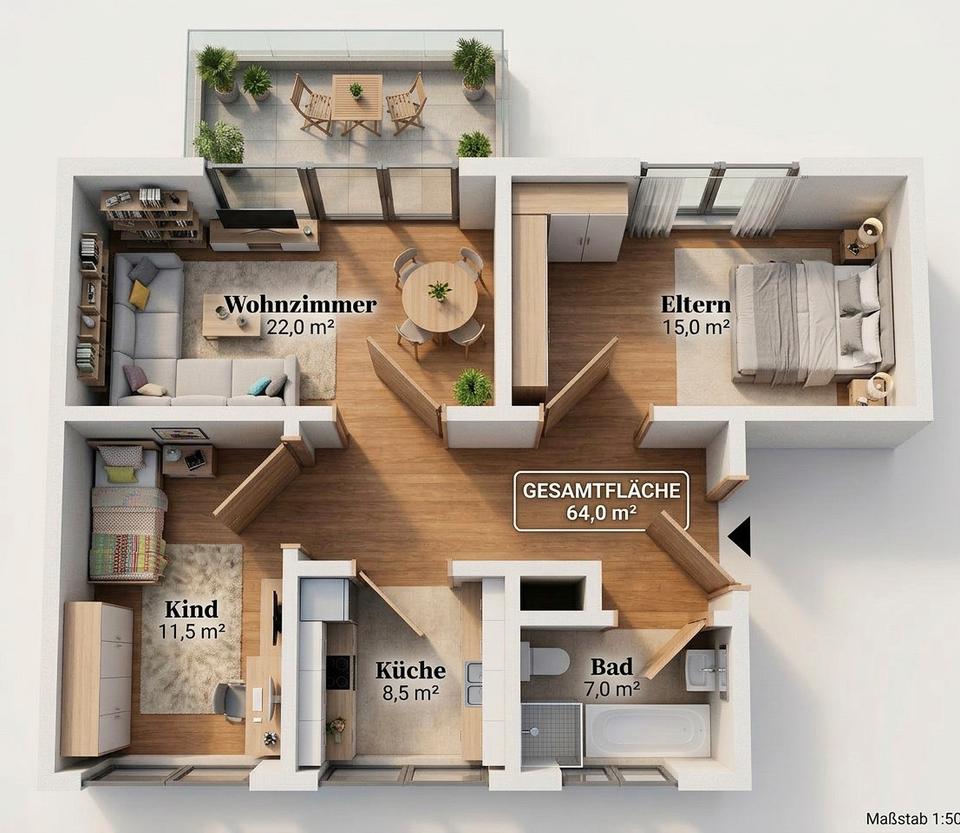Thumbnail-Jetzt investieren in Bad Ems – Vermietete 3‑Zimmer-Eigentumwohnun
