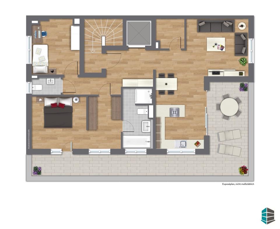 Thumbnail-Wedel - Penthouse - 2,5 Zi. Wohnung zu vermieten