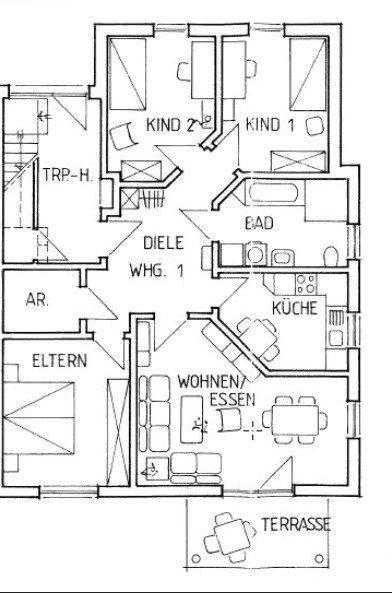 Thumbnail-ca. 98 qm 4 Zimmer Erdgeschosswohnung in Westerkappeln