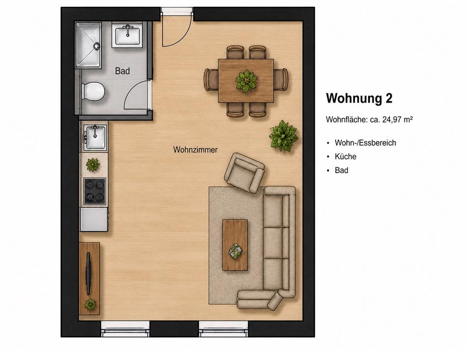 Thumbnail-kernsanierte Altbauwohnung in Stade – Erstbezug nach Sanierung