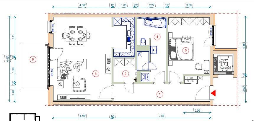 Thumbnail-Moderne 2-Raumwohnung in der Innenstadt