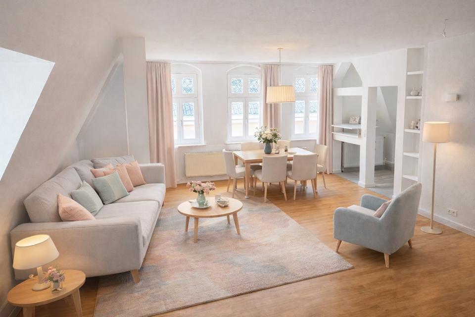 Thumbnail-Renovierte und helle 3 Zimmer-Wohnung mit Einbauküche in einer modernen Altstadtvilla mitten in der Innenstadt von Bad Oeynhausen