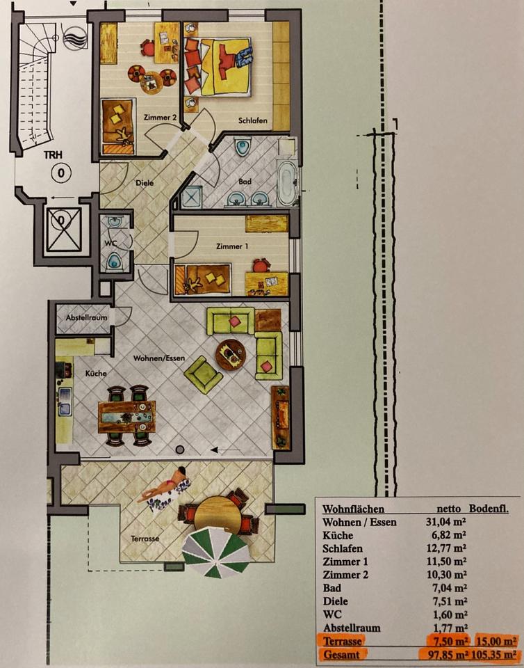 Thumbnail-Exklusive 4,5 Zimmer-Mietwohnung, EG, EBK, Öhringen zentral