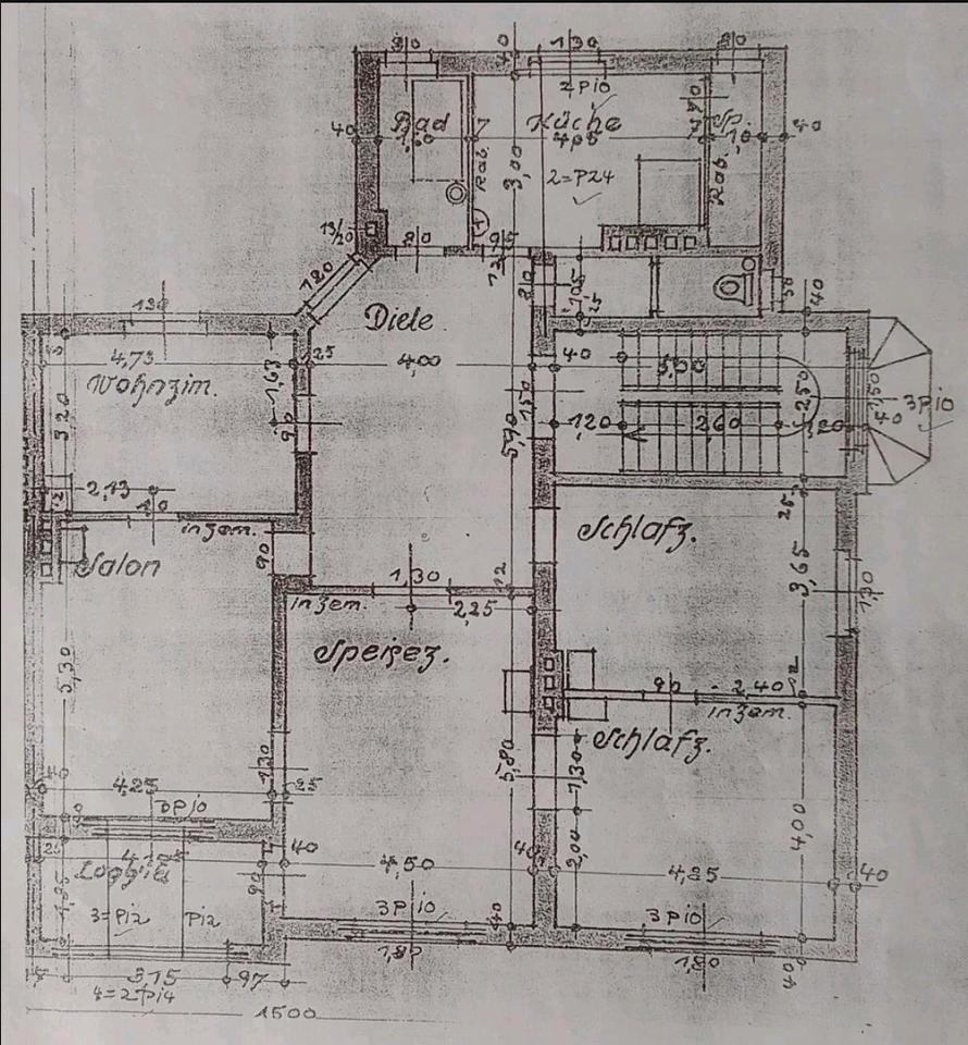 Thumbnail-5-Raum-Wohnung Apolda Einbauküche ruhige Lage
