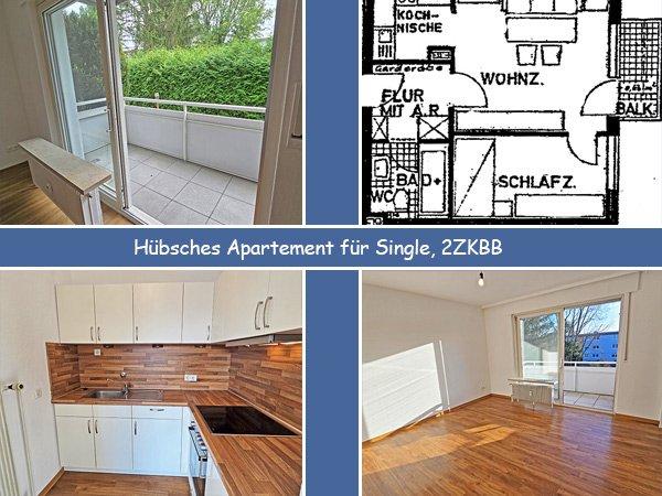 Thumbnail-Hübsches Apartment für Single, 2ZKBB