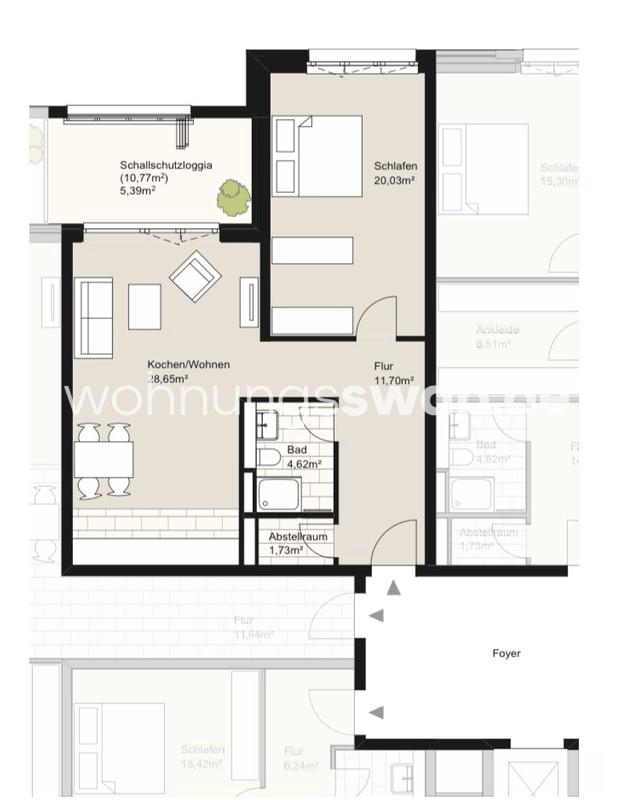 Thumbnail-Wohnungsswap - 2 Zimmer, 72 m² - Nagelsweg, Hamburg-Mitte, Hamburg
