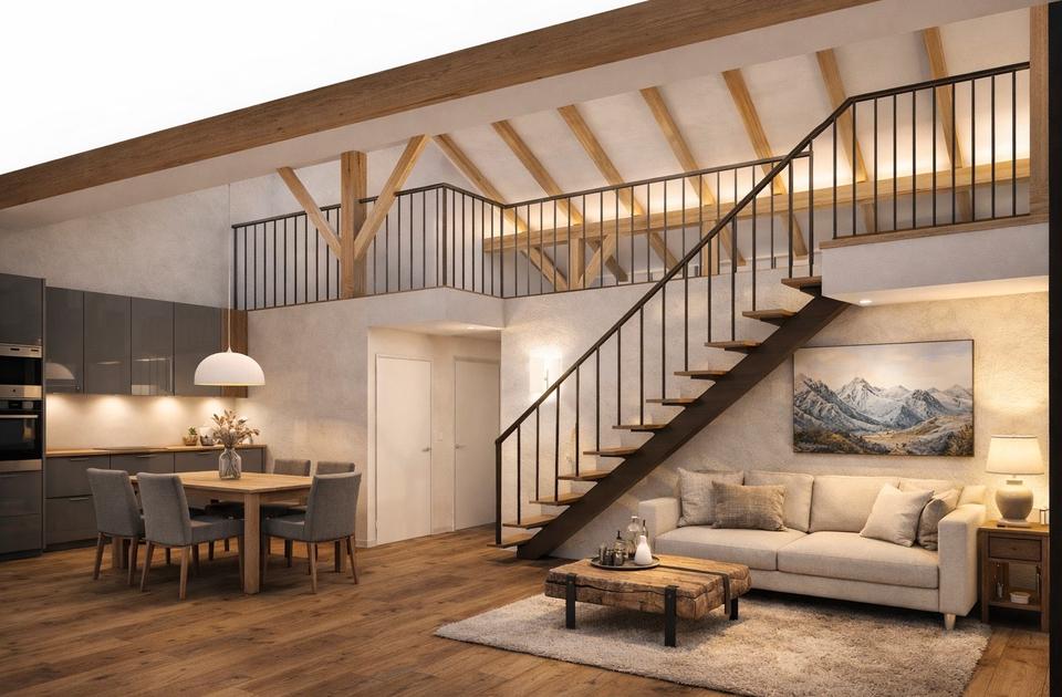 Thumbnail-Lichtdurchflutete 3-Zimmer-Galeriewohnung - luxuriös saniert