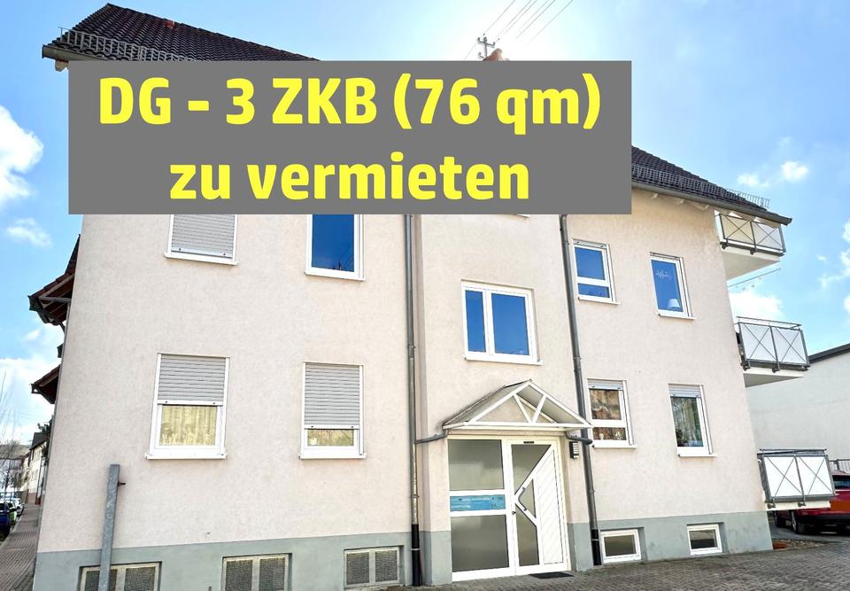 Thumbnail-DG-Wohnung 3 ZKB+Balkon zu vermieten