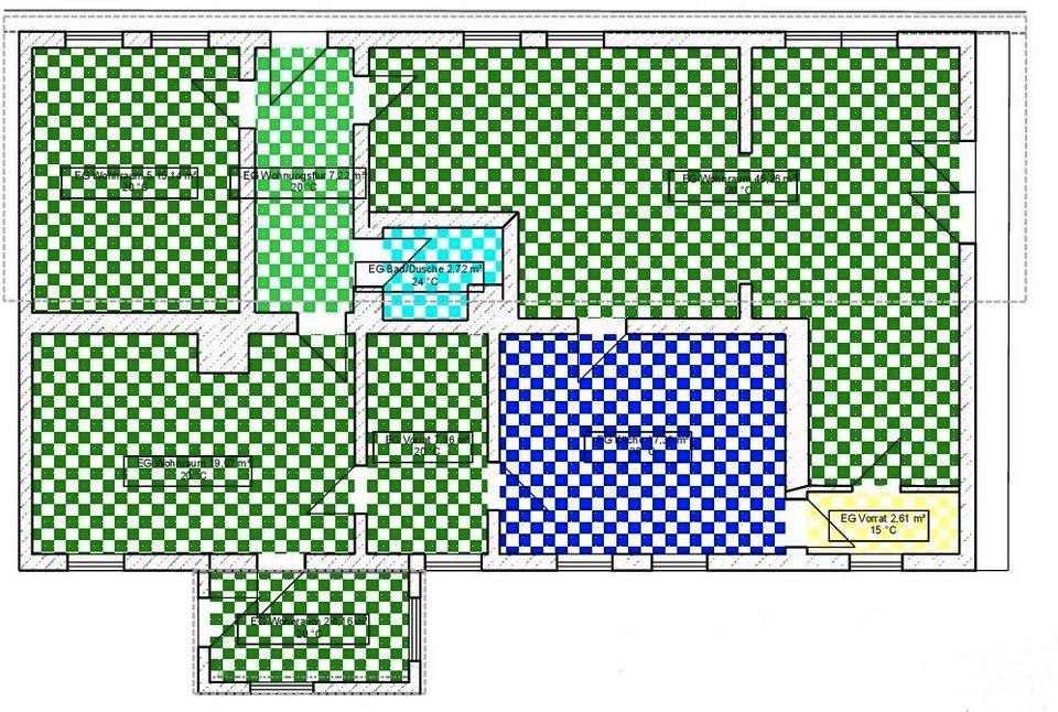 Thumbnail-Haushälfte Bungalow ca. 124 qm mit Nebengeb. auf ca. 792 qm Grund