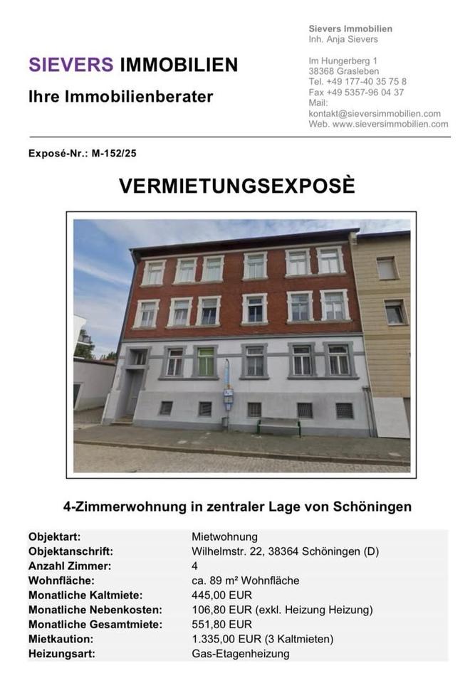 Thumbnail-Wohnung in Schöningen zu vermieten.