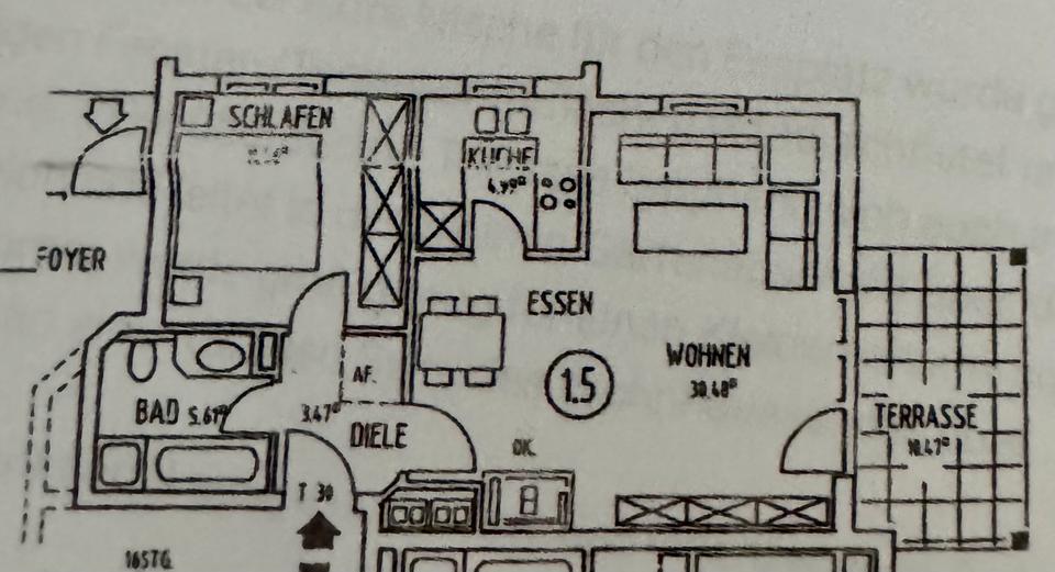 Thumbnail-Vollmöblierte 2 Zimmer Wohnung in Idstein zu vermieten