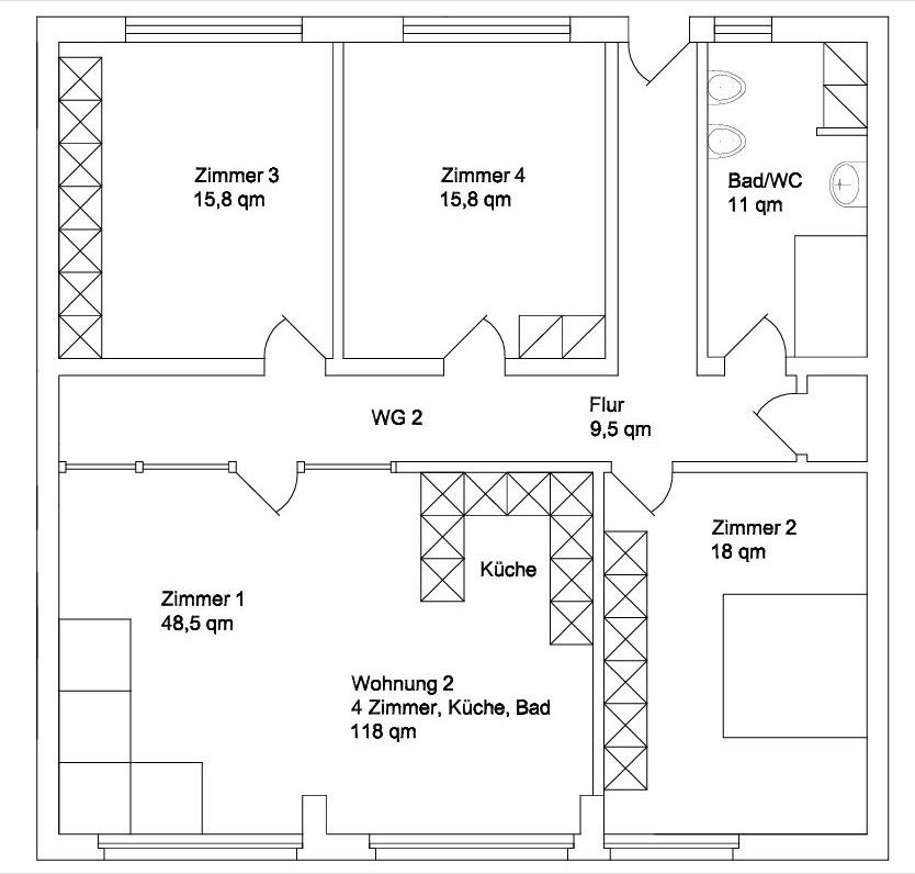 Thumbnail-Wunderschöne ebenerdige Wohnung im Naturpark Westhavelland