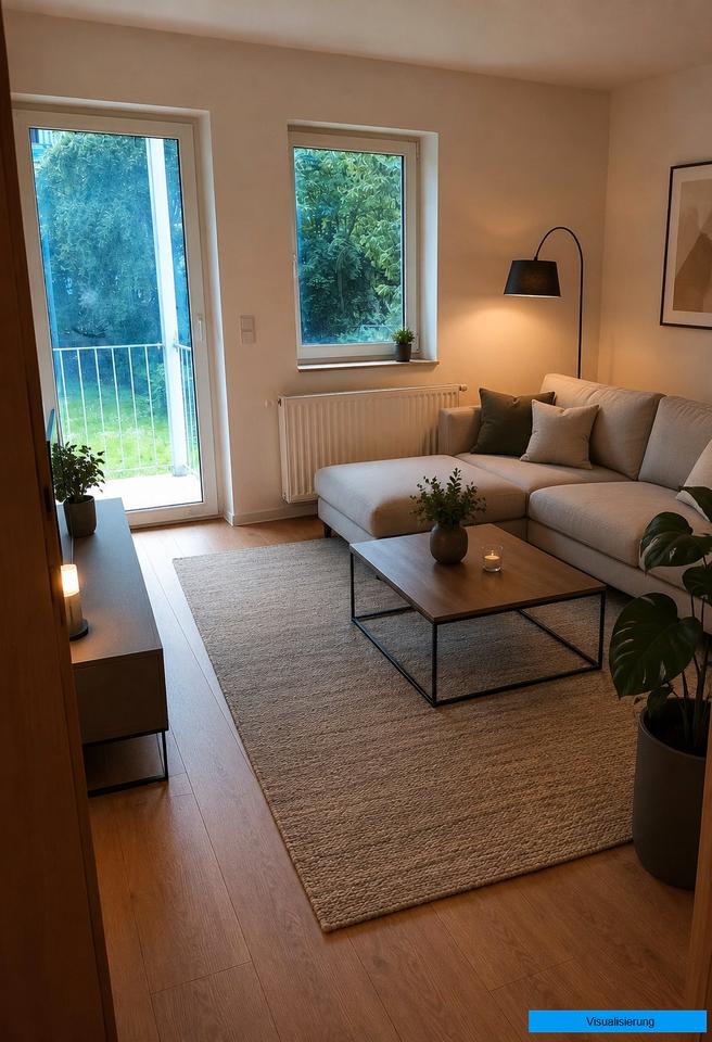 Thumbnail-moderne 3 Zimmer EG-Wohnung mit Balkon