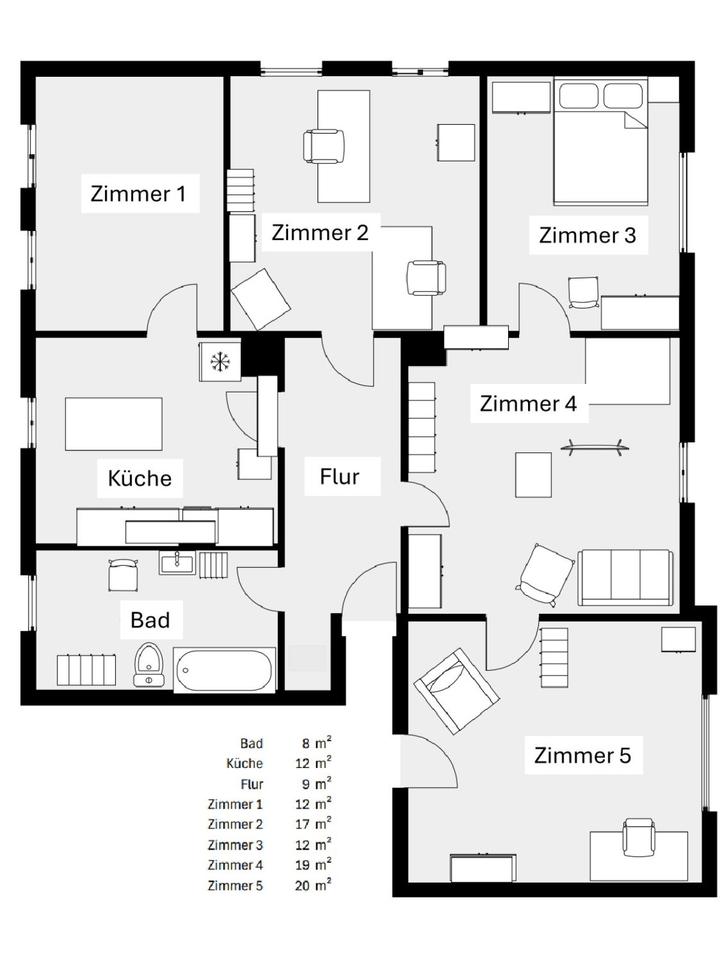 Thumbnail-5-Raum-Wohnung im Villenviertel von Mittweida