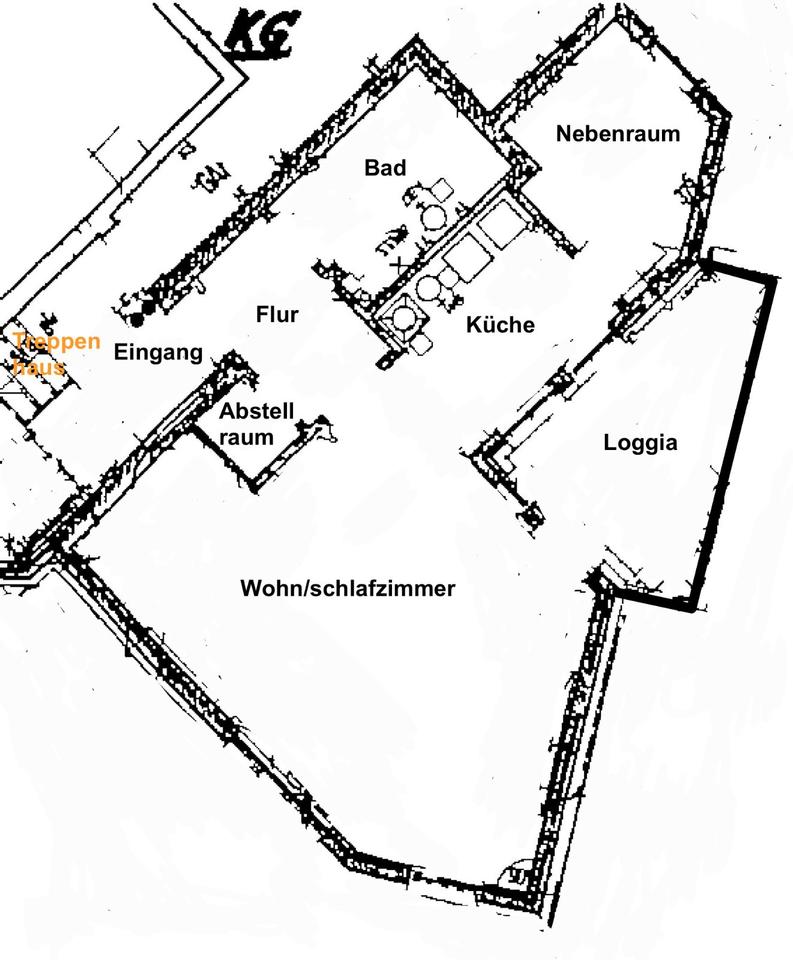 Thumbnail-Helle 1,5-Zimmer-Wohnung mit großer Loggia in Essen-Frohnhausen