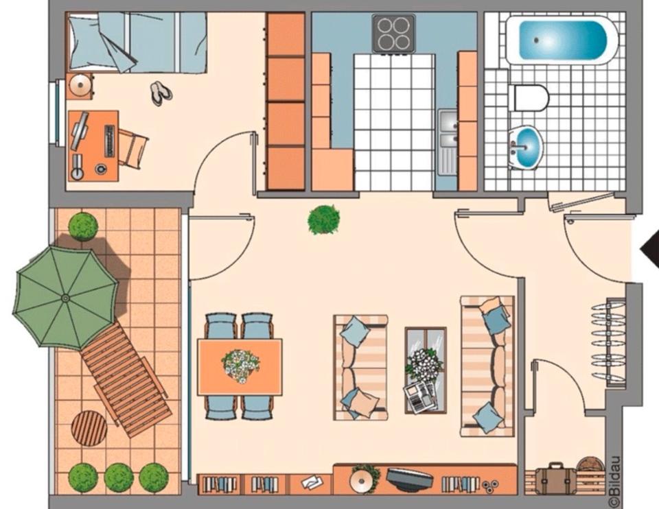 Thumbnail-1,5 Zimmer-Wohnung zur Untermiete - Befristet für 6 Monate