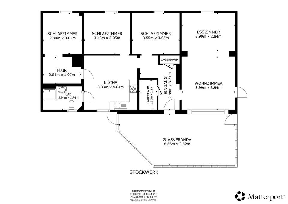 Thumbnail-Frisch sanierte 4-Zimmer EG-Wohnung mit Garten & Veranda