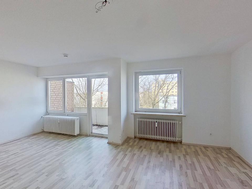 Thumbnail-Gut geschnittene 1-Zimmer-Wohnung mit Balkon und Tageslichtbad