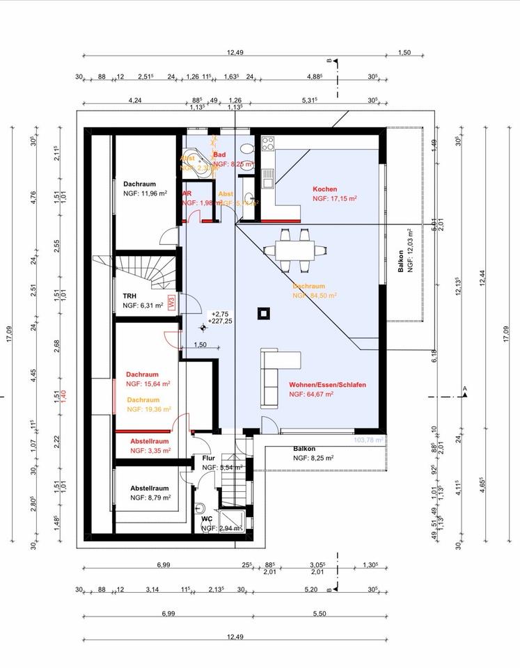 Thumbnail-Exklusive 3,5-Zimmer-Dachgeschosswohnung in Buseck-Oppenrod