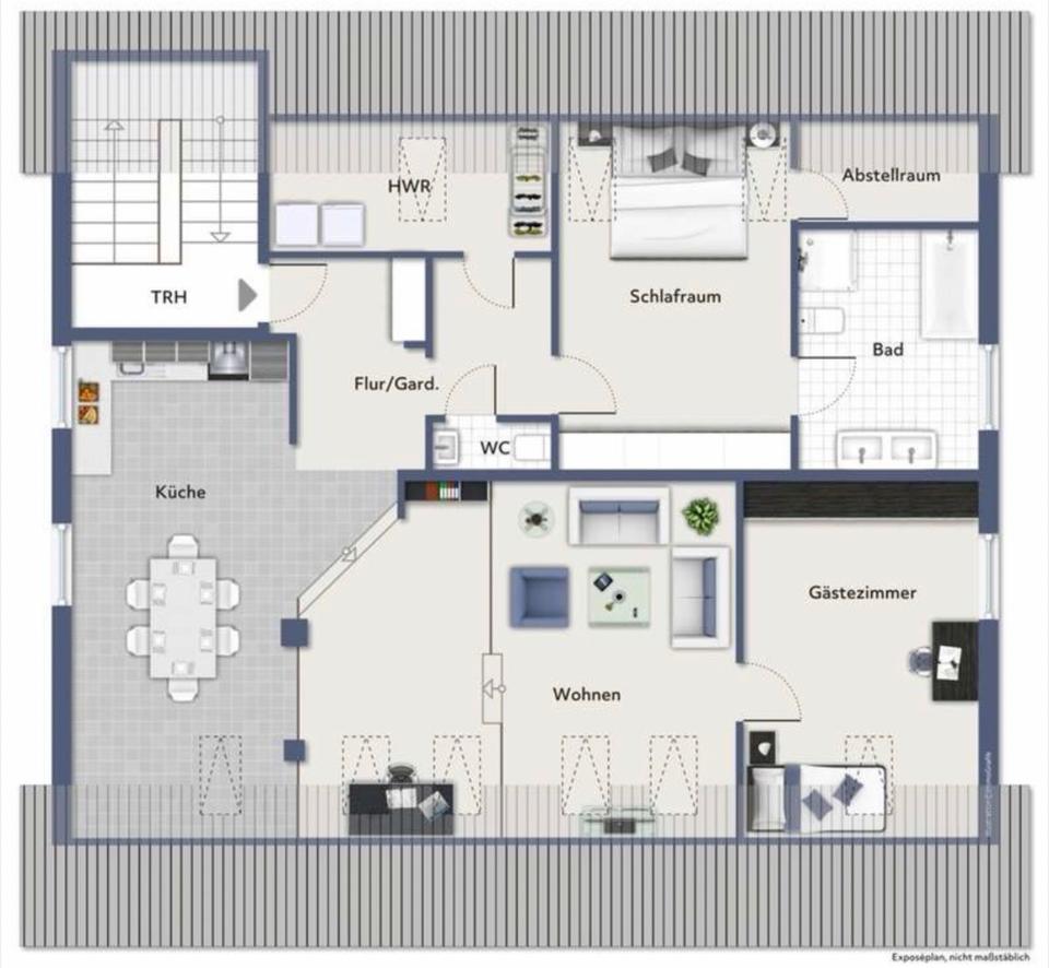Thumbnail-Helle Dachgeschoss-Wohnung im Zentrum