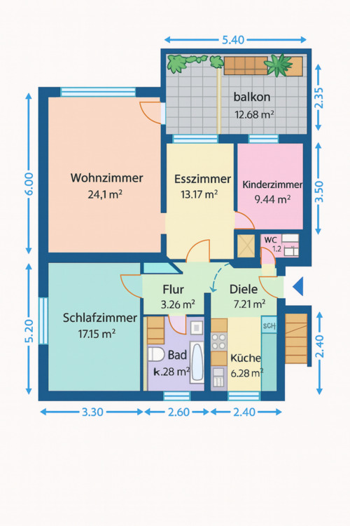 Thumbnail-Erlangen-Sieglitzhof, schöne 3,5-Zimmer-Wohnung