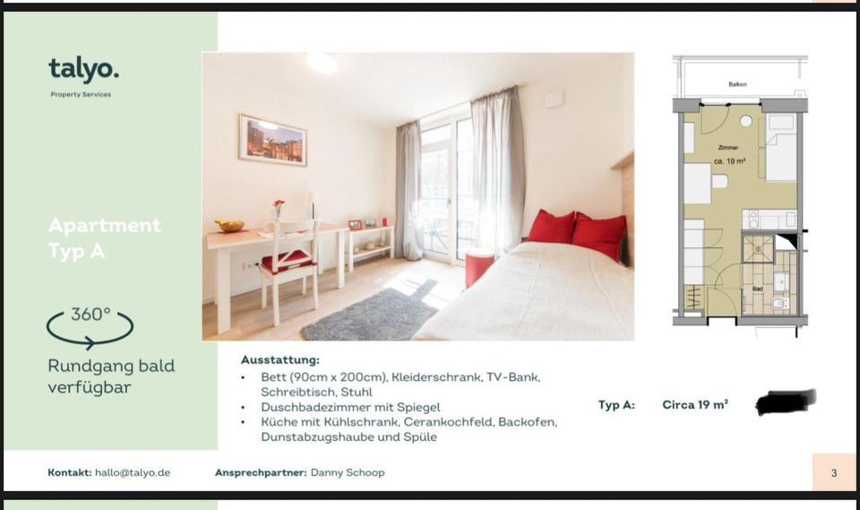 Thumbnail-Modernes 1-Zimmer-Apartment