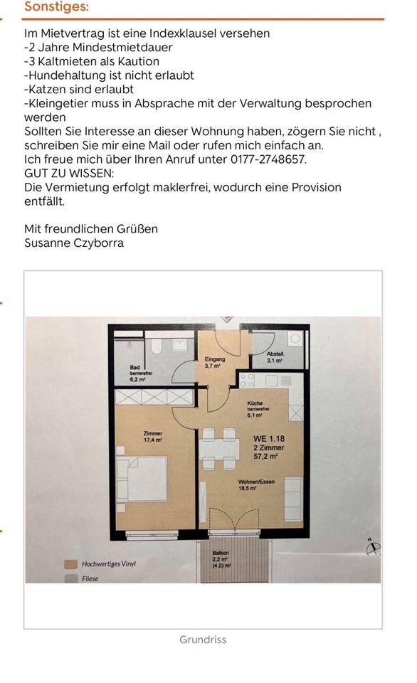 Thumbnail-Schöne 2 Zimer Wohnung ab 1.6.2026