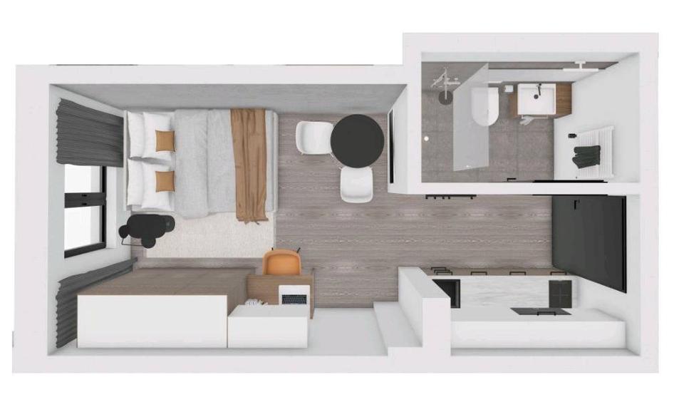 Thumbnail-1-Zimmer Apartment - Möbliert - Erstbezug