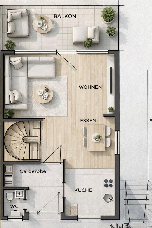 Thumbnail-Doppelhaushälfte 5 Zimmer 2 Garagen Werkstatt