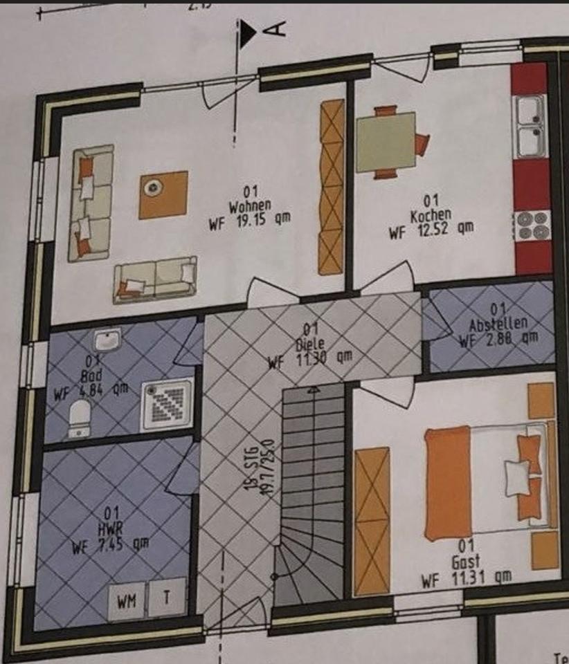 Thumbnail-EG-Wohneinheit, Terrasse & Gartenanteil im Zentrum Warsingsfehn